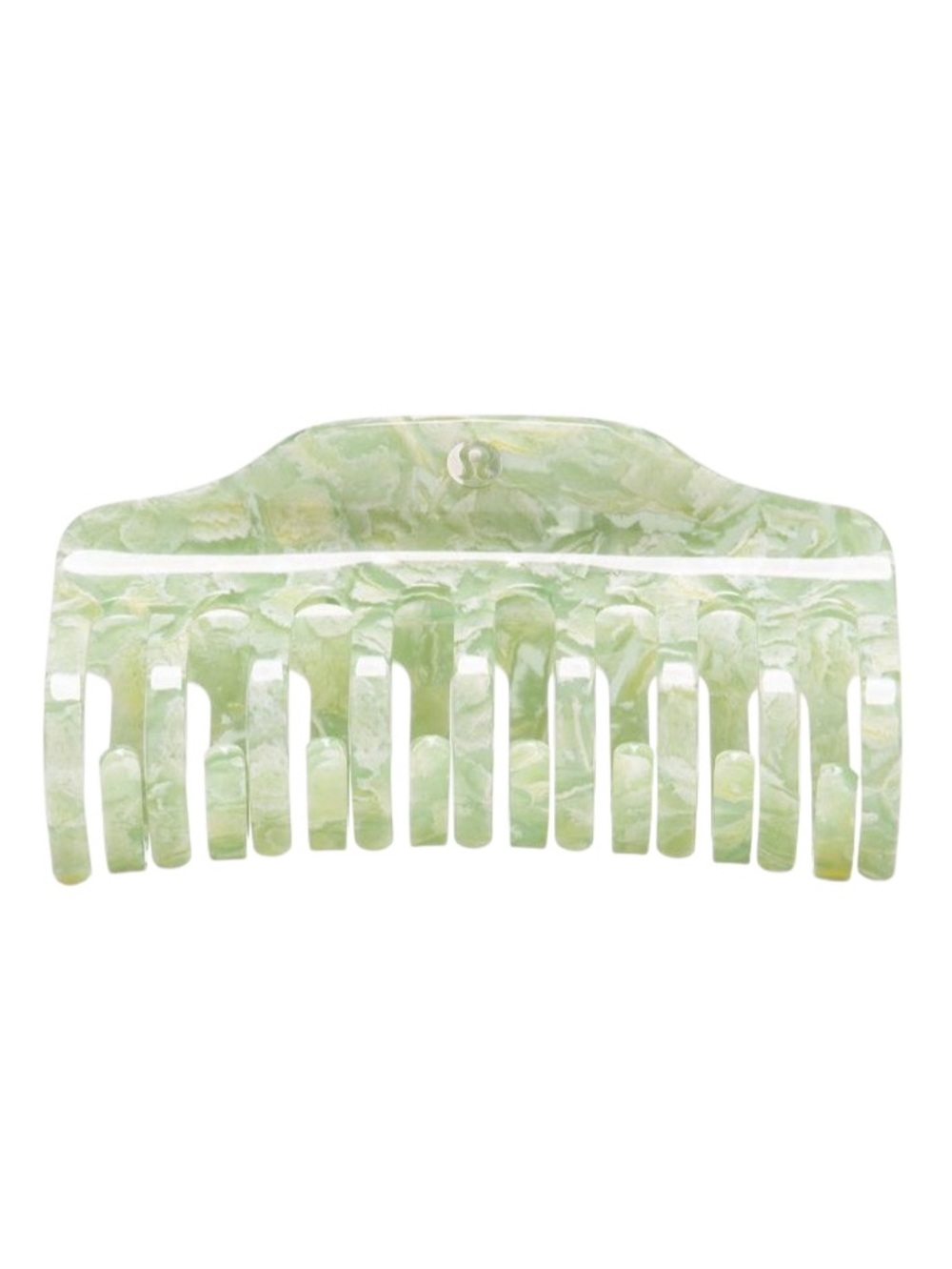 Lululemon Jumbo Claw Clip Willow Leaf/Matcha Magic - Picture 2 of 16